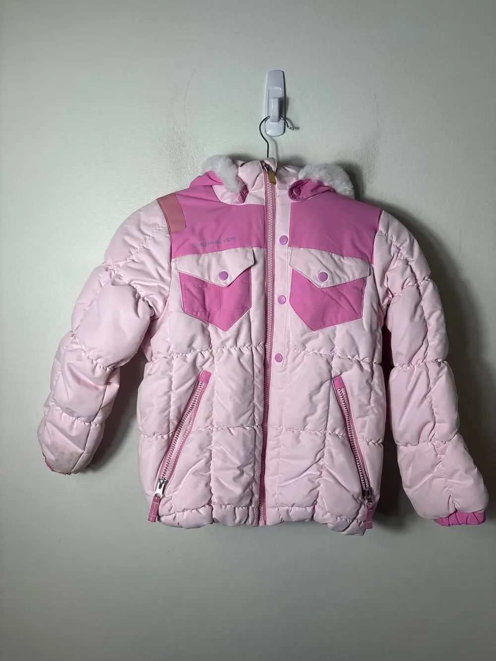 Oberymeyer GIrls Pink Ski Coat Sz 8